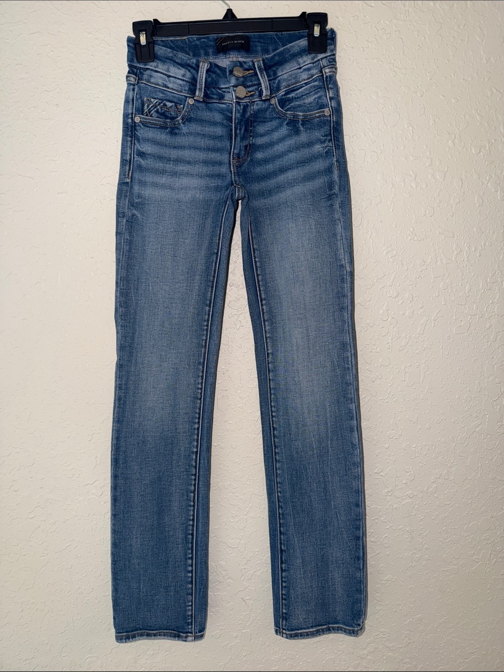 SIZE 22 ** Buckle Black Fit No. 53 Straight Stretch Cuffed Jean